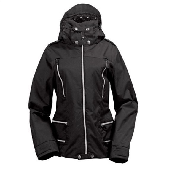 EUC Size Lrg Burton Womans Black Dry Ride Elevation Jacket - Picture 1 of 4